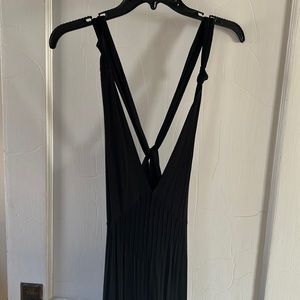 Long black summer dress size 2